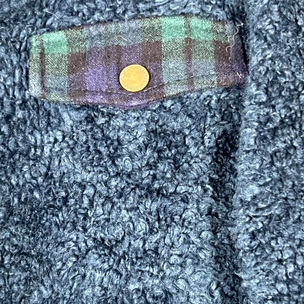 Pendleton Jacket Fleece Blue Medium - image 6